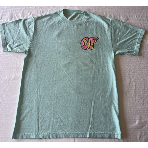 Odd Future Donut T Shirt Mens Size M** Teal OFWGKTA Wolf Gang Tyler Felicia - Picture 1 of 13